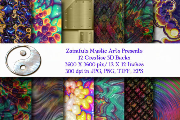 12 Creative and Colorful 3D Backs: Elevate Your Digital and Print Projects