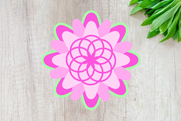 3D Flower SVG Dahlia Flower SVG 5 Layers: A Versatile Design for Crafters and Makers