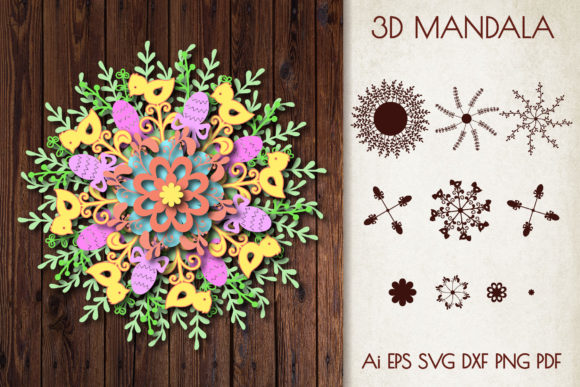 3D Mandala Easter Chickens: A Creative Digital Craft for All Skill Levels