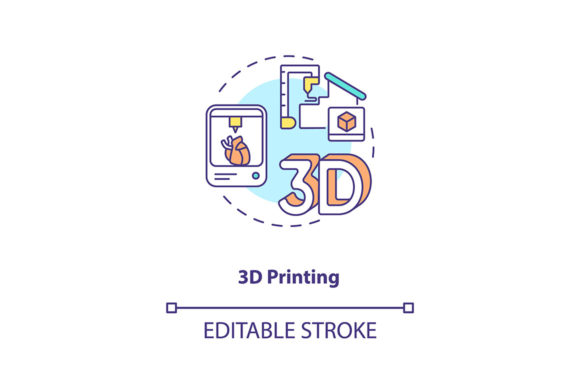 3D Printing Concept Icon Explained