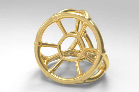 4D Polyhedra Bead Model for 3D Printing: Merging Mathematics with Modern Jewelry Design
