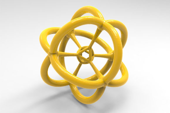 4D Polytope Bead Model for 3D Printing
