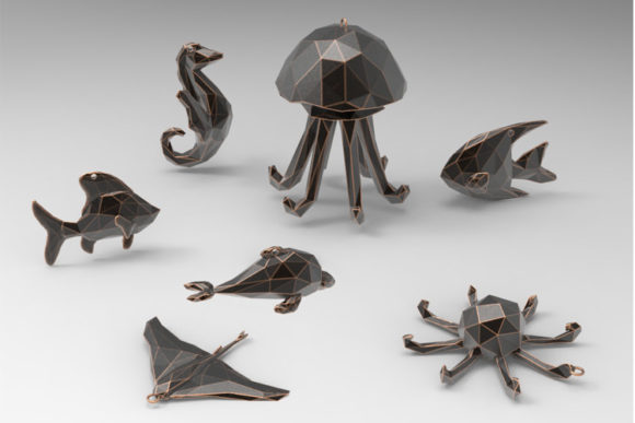 7 Nautical Charm 3D Model Set: Practical Uses for 3D Printing Enthusiasts and Marine-Themed Projects