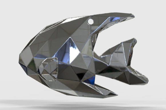 Angelfish Charm Model for 3D Printing: Design Efficiency Meets Creative Potential