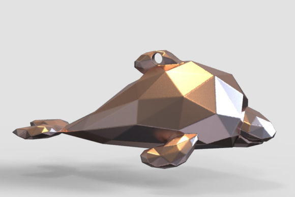 Dolphin Pendant 3D Printing Model