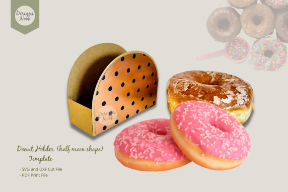 Donut Holder Template - SVG DXF PDF File