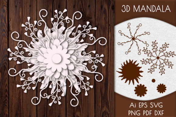 Exploring the Beauty and Utility of 3D Flower Mandala in Digital Design