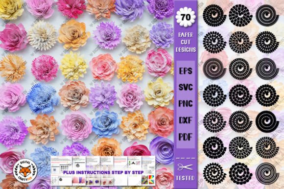 Exploring the Versatility of Rolled Flowers and the 3D Paper Flowers Bundle