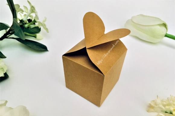 Heart Shaped Cube Box Template for Creative Projects