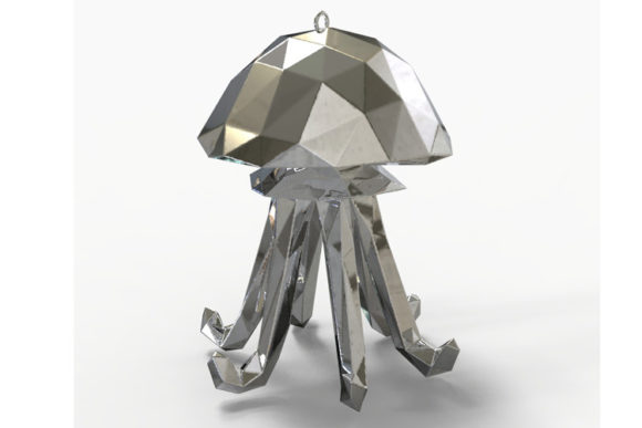 Jellyfish Pendant 3D Printing Model