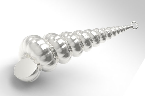 Mollusc Charm Model for 3D Printing