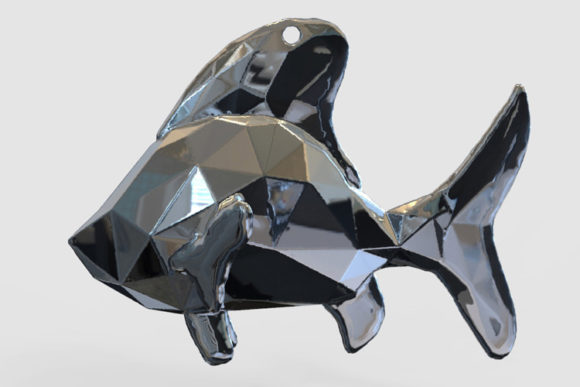 Sea Fish Charm Model for 3D Printing