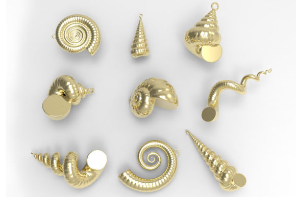 Shell Set: 3D Printing Charms for Creative Makers