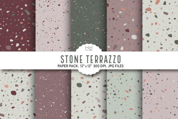 Stone Terrazzo Digital Paper: A Versatile Design Resource for Creative Projects