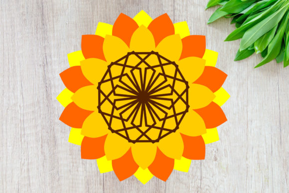 Sunflower Mandala SVG 3D Flower SVG: Creative Possibilities for Crafters and Designers